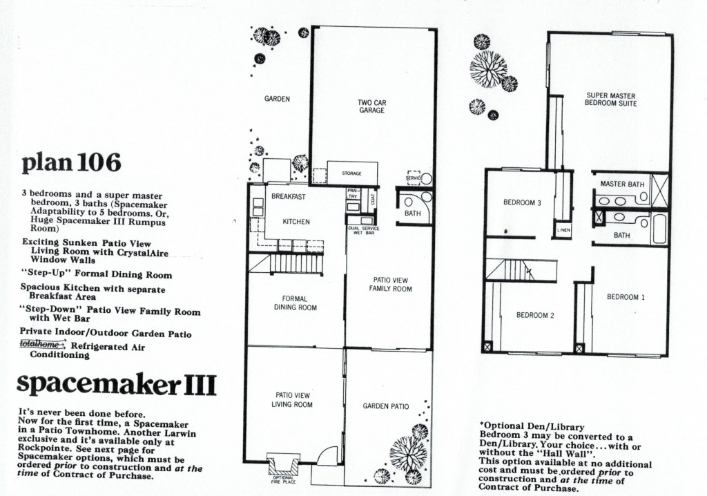 Rockpointe Condos Spacemaker Bedroom Floor Plan 106